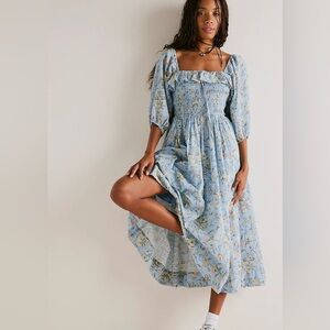 Oasis Printed Midi Dress